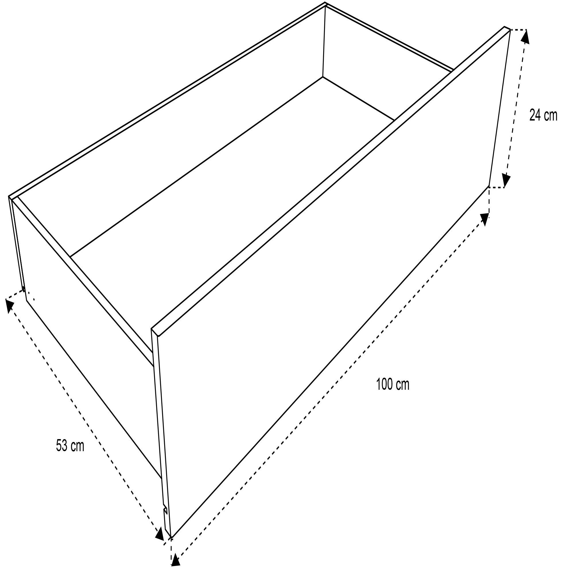 Form Darwin Modular Walnut effect External Drawer (H)237mm (W)1000mm (D)566mm, Pack of 2