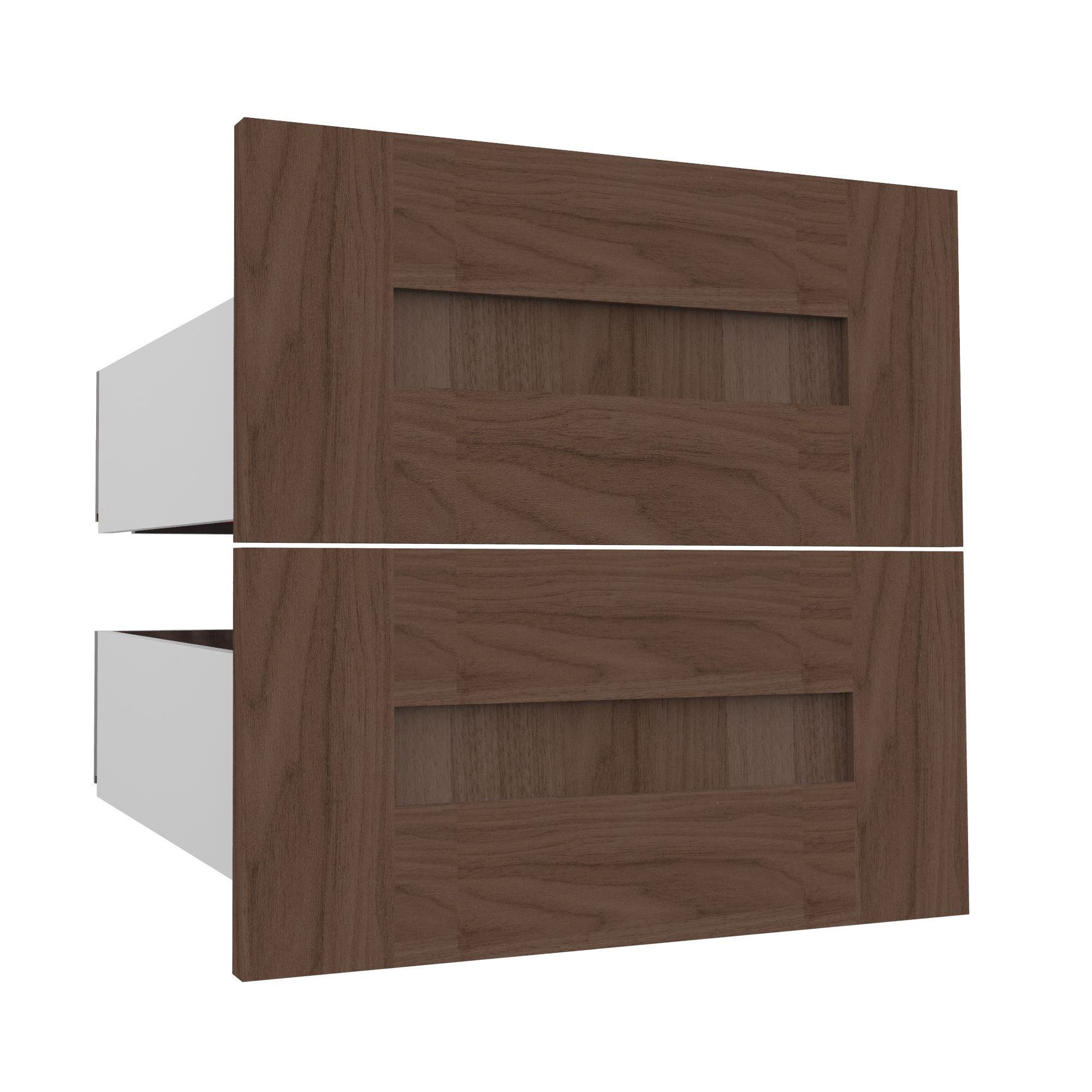 Form Darwin Modular Walnut effect External Drawer (H)237mm (W)500mm (D)566mm, Pack of 2