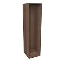 Form Darwin Modular Walnut effect Wardrobe cabinet (H)2004mm (W)500mm (D)566mm