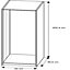 Form Darwin Modular Walnut effect Wardrobe cabinet (H)2004mm (W)500mm (D)566mm