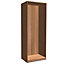 Form Darwin Modular Walnut walnut effect Wardrobe cabinet (H)2356mm (W)750mm (D)566mm