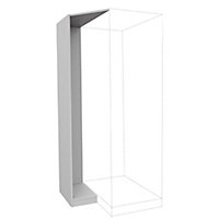 Form Darwin Modular White Corner cabinet kit (H)2004mm (W)288mm (D)566mm