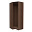 Form Darwin Walnut effect Corner cabinet (H)2356mm (W)998mm (D)854mm