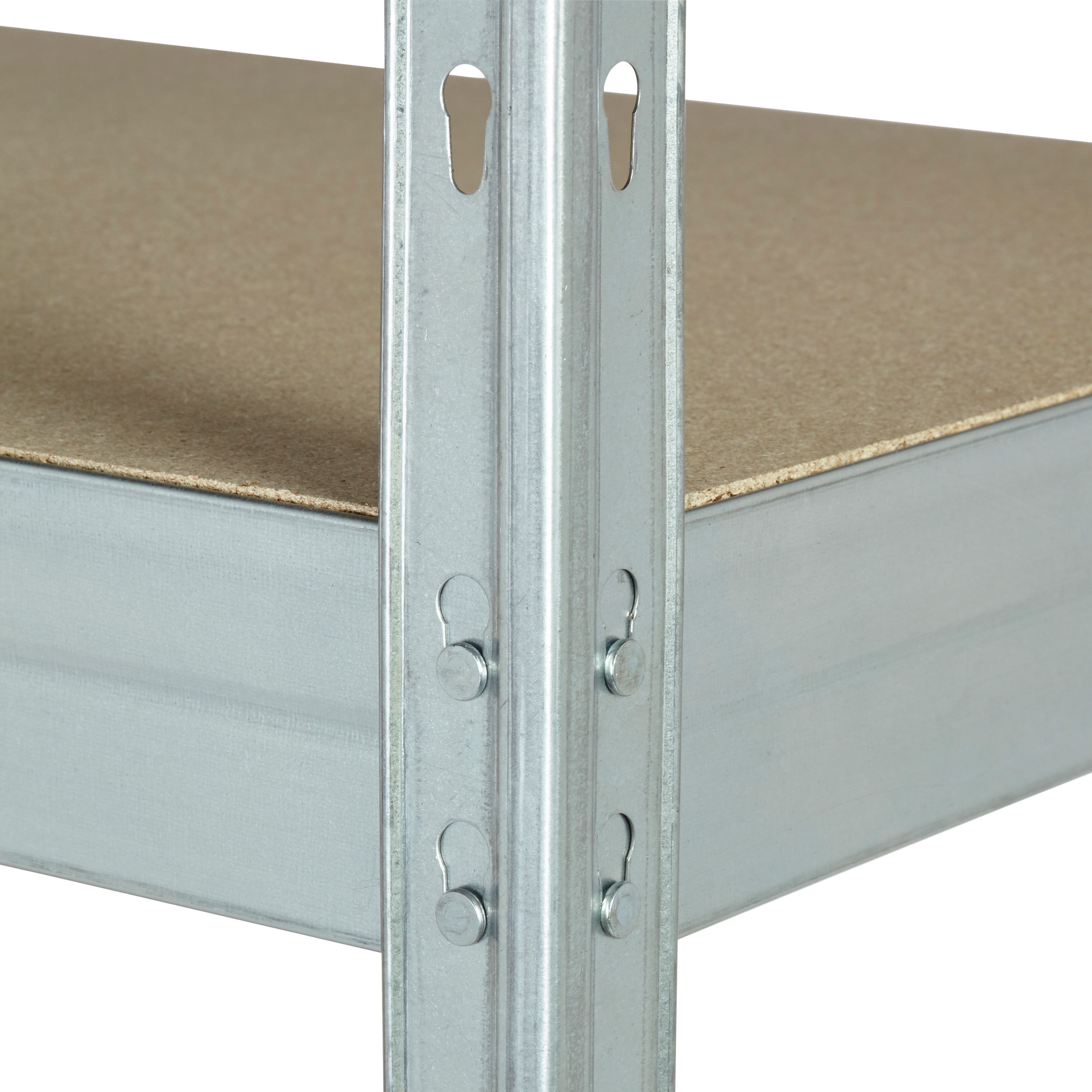 Form Exa 4 shelf HDF & steel Shelving unit (H)1800mm (W)1500mm (D)600mm