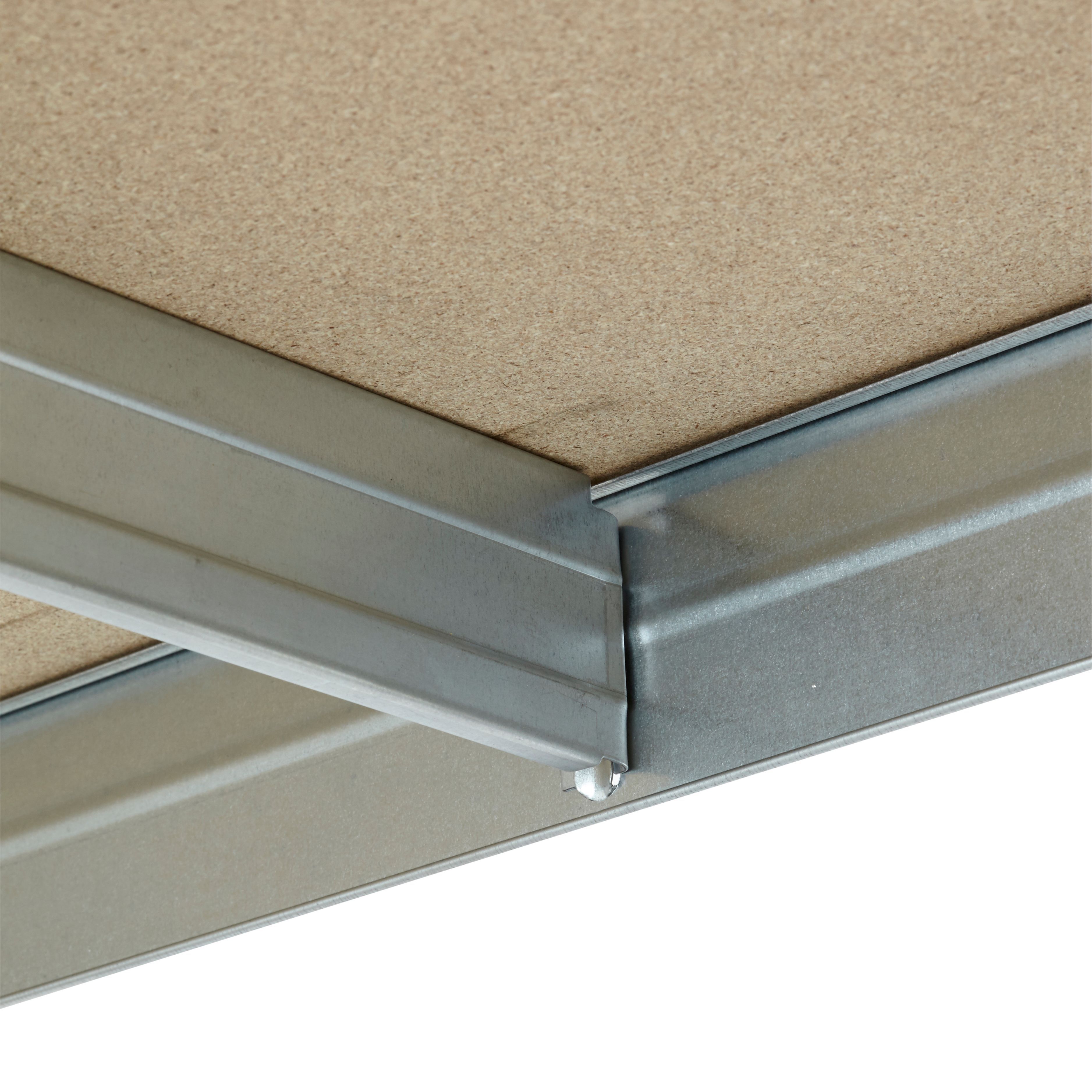 Form Exa 4 shelf HDF & steel Shelving unit (H)1800mm (W)1500mm (D)600mm