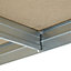 Form Exa 5 shelf HDF & steel Shelving unit (H)1800mm (W)1200mm (D)450mm