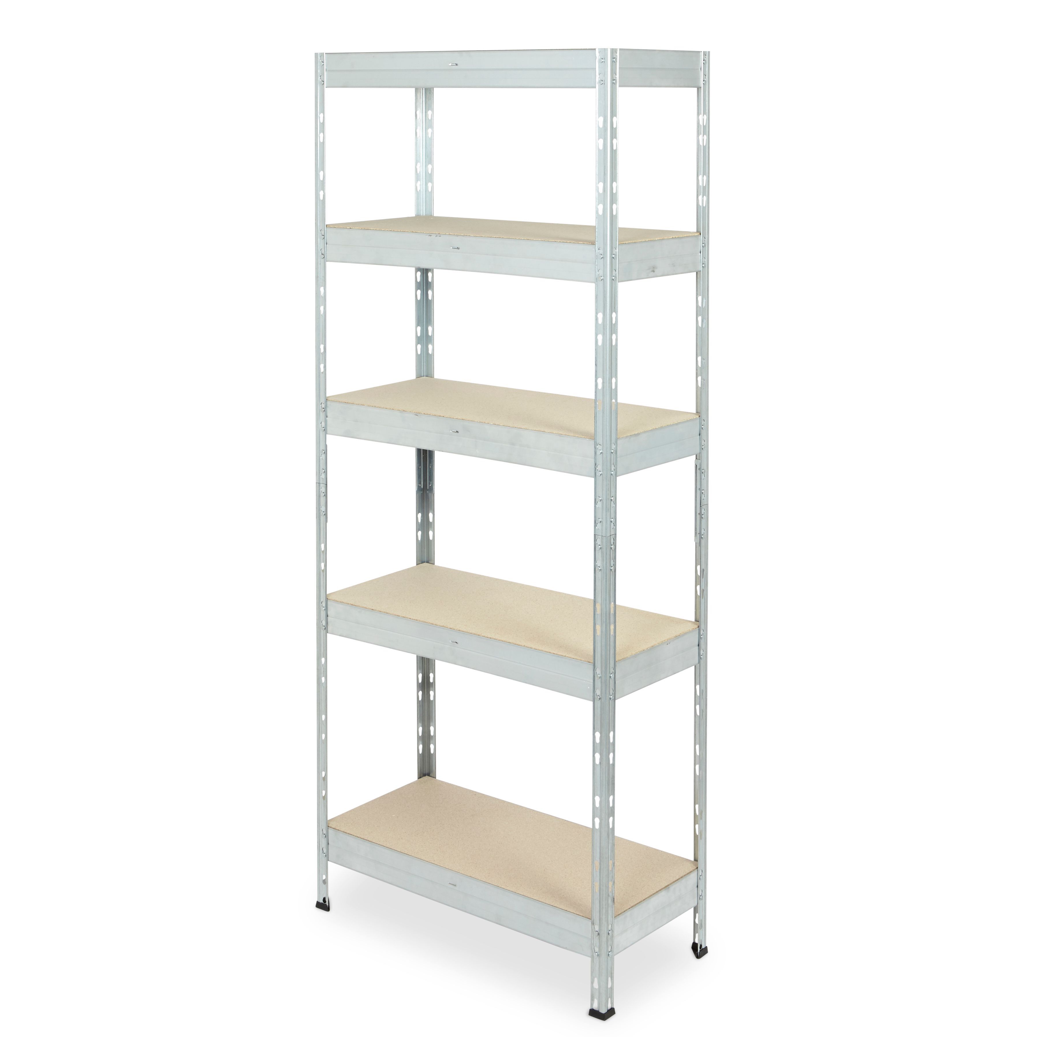 Form Exa 5 shelf HDF & steel Shelving unit (H)1800mm (W)750mm (D)350mm