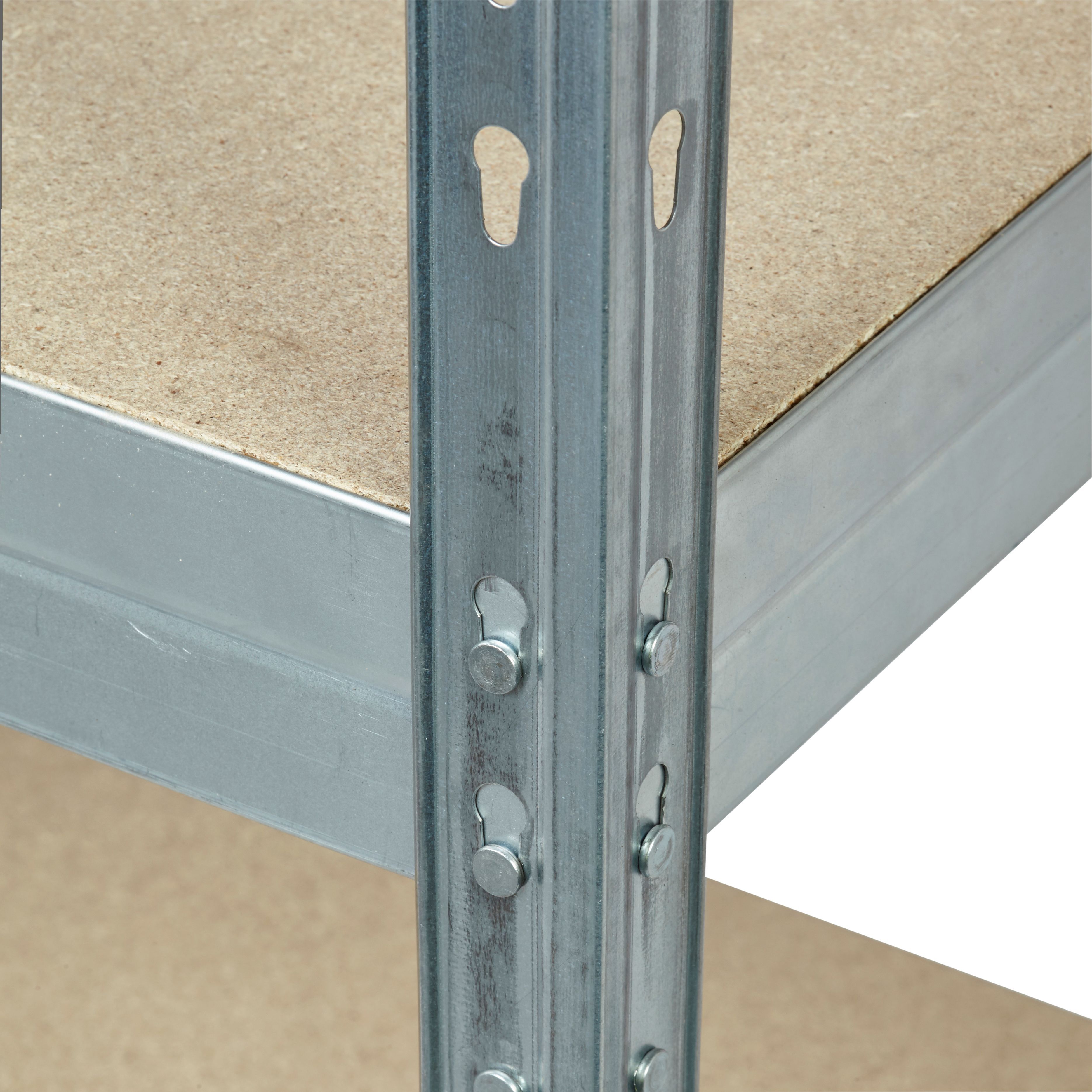 Form Exa 5 shelf HDF & steel Shelving unit (H)1800mm (W)750mm (D)350mm