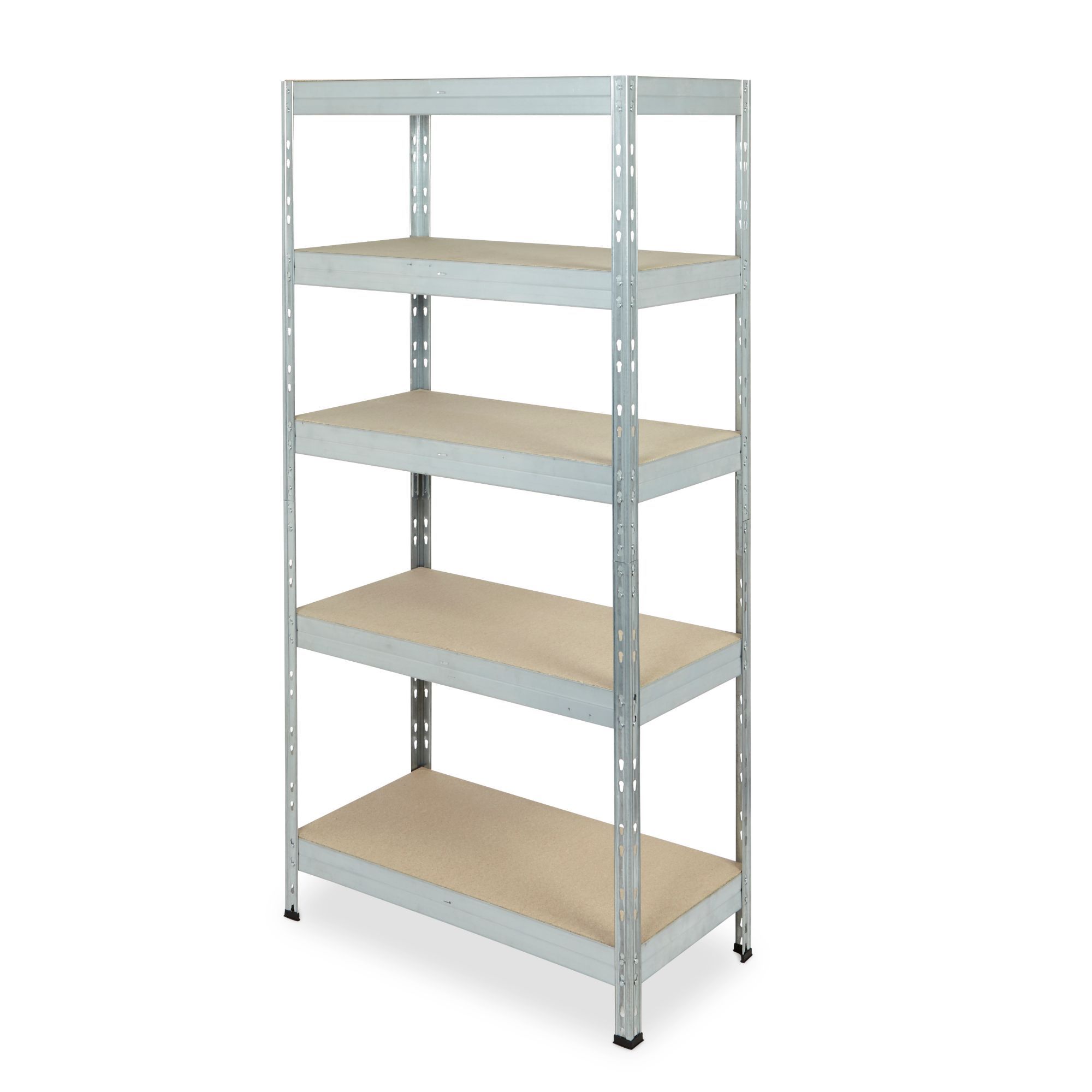 Form Exa 5 shelf Mediumdensity fibreboard (MDF) & steel Shelving unit