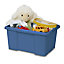 Form Fitty Blue 26L Plastic Stackable Storage box