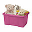 Form Fitty Pink 26L Polypropylene (PP) Stackable Storage box