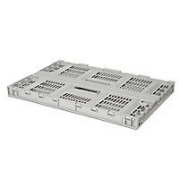 Form Foldie Heavy duty Grey 46L Polypropylene (PP) Foldable Storage crate