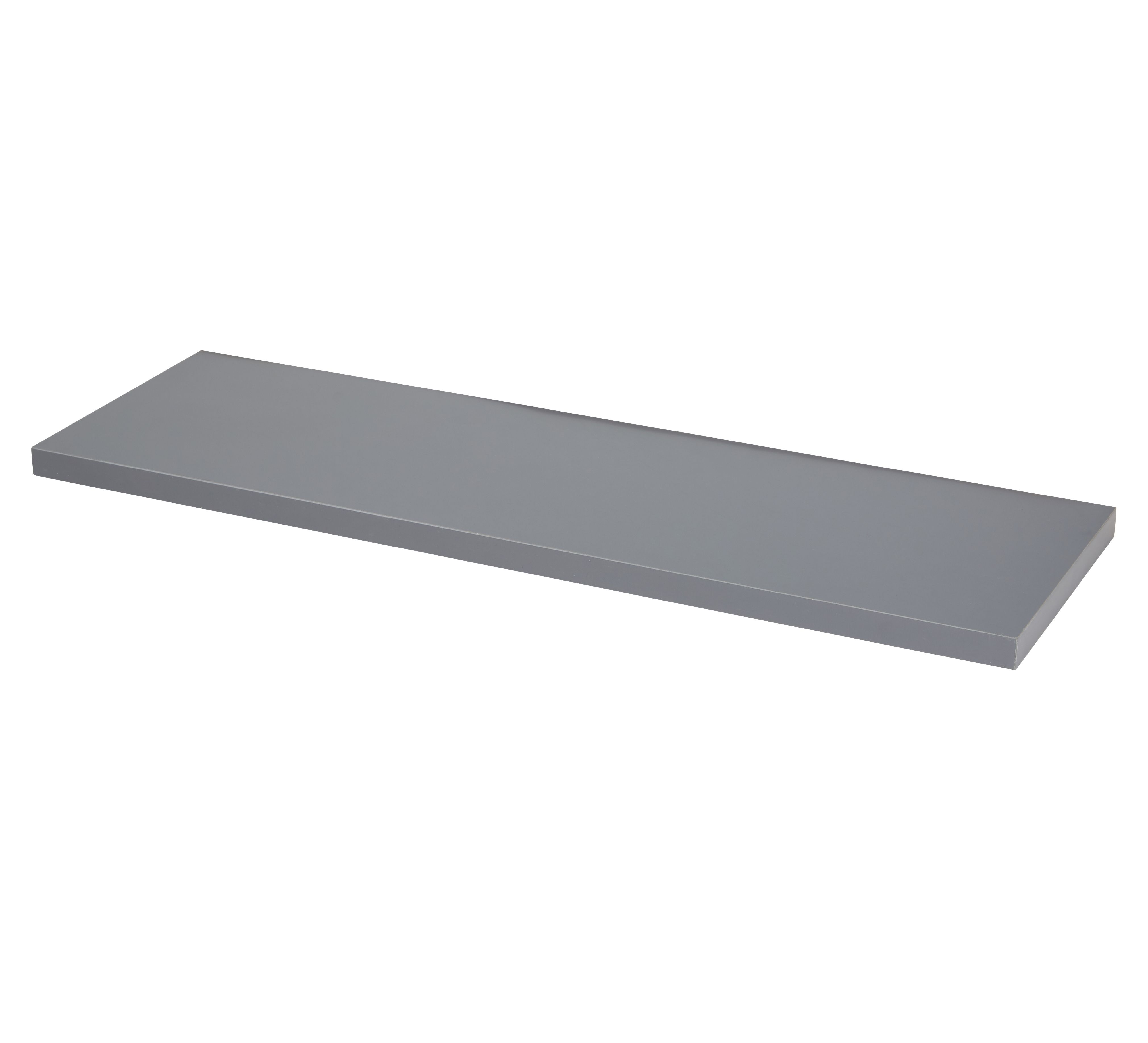 Form Grey MDF Shelf board (W)600mm (D)190mm DIY at B&Q