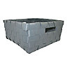 Form Grey Storage basket (H)31cm (W)32cm (D)32cm