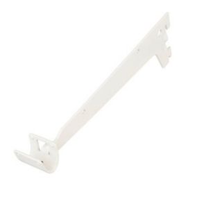 Form Hang White Powder-coated Steel Single slot bracket (H)90mm (D)270mm