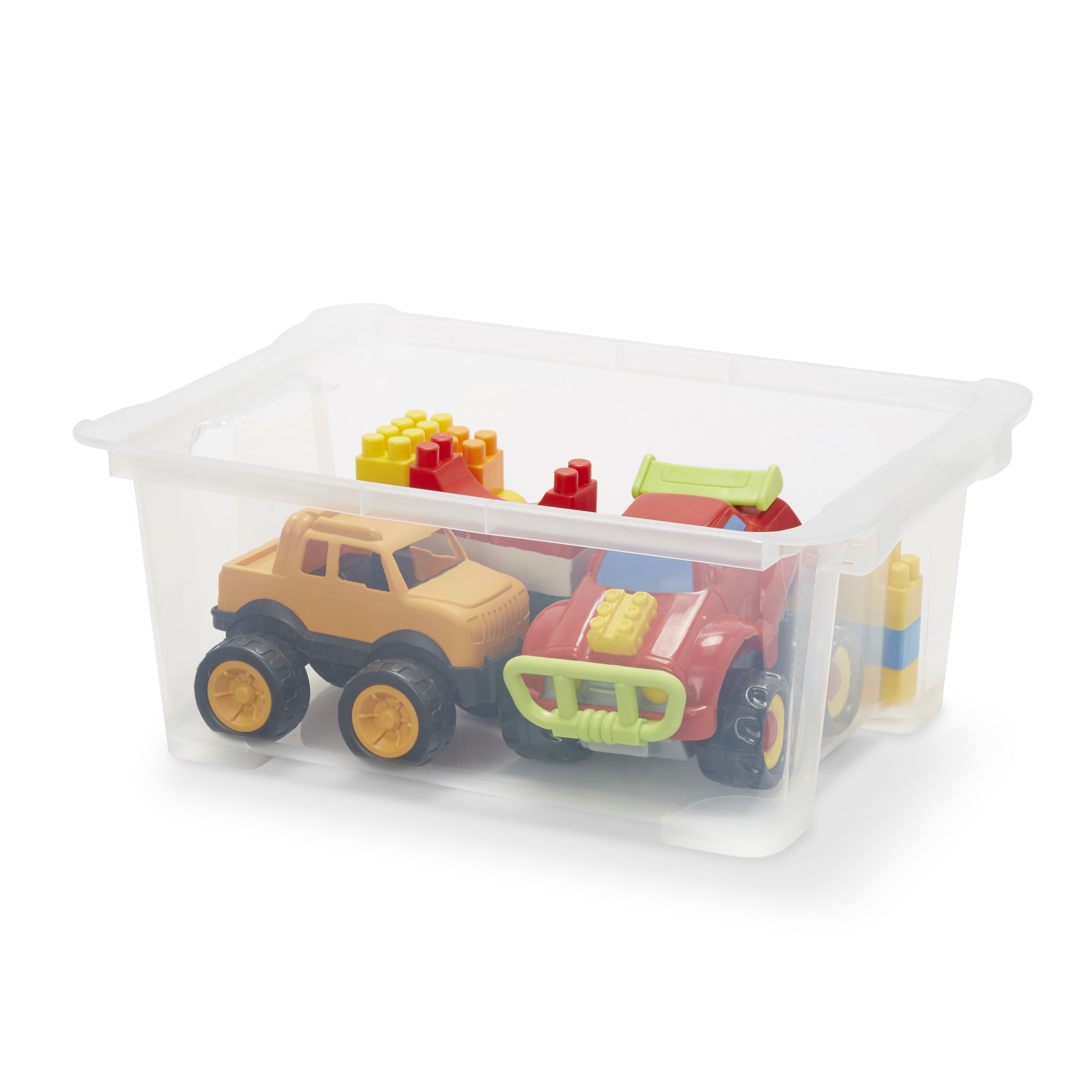Form Kaze Clear 10L Plastic Stackable Storage box & Lid, Set of 4