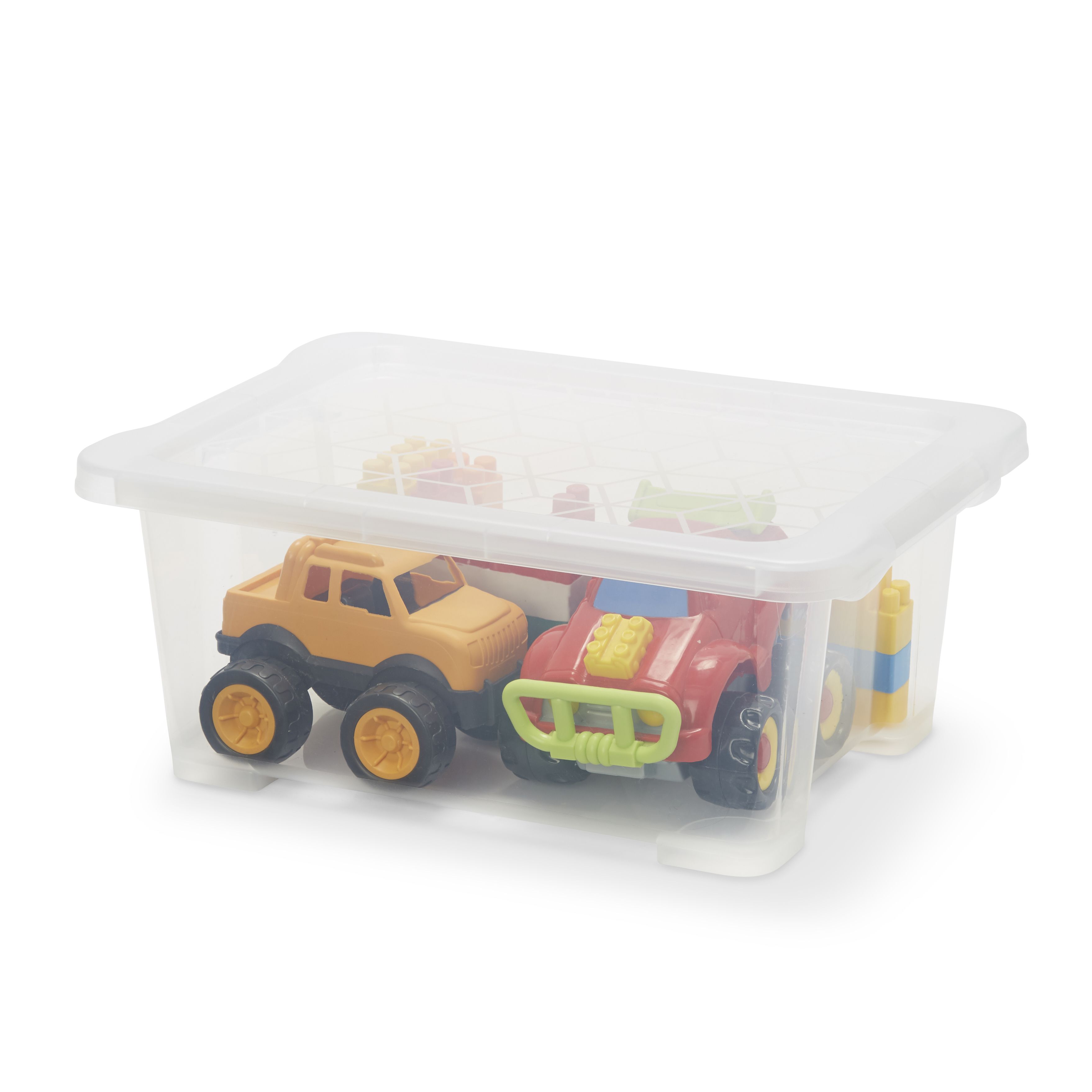 Form Kaze Clear 10L Plastic Stackable Storage box & Lid, Set of 4