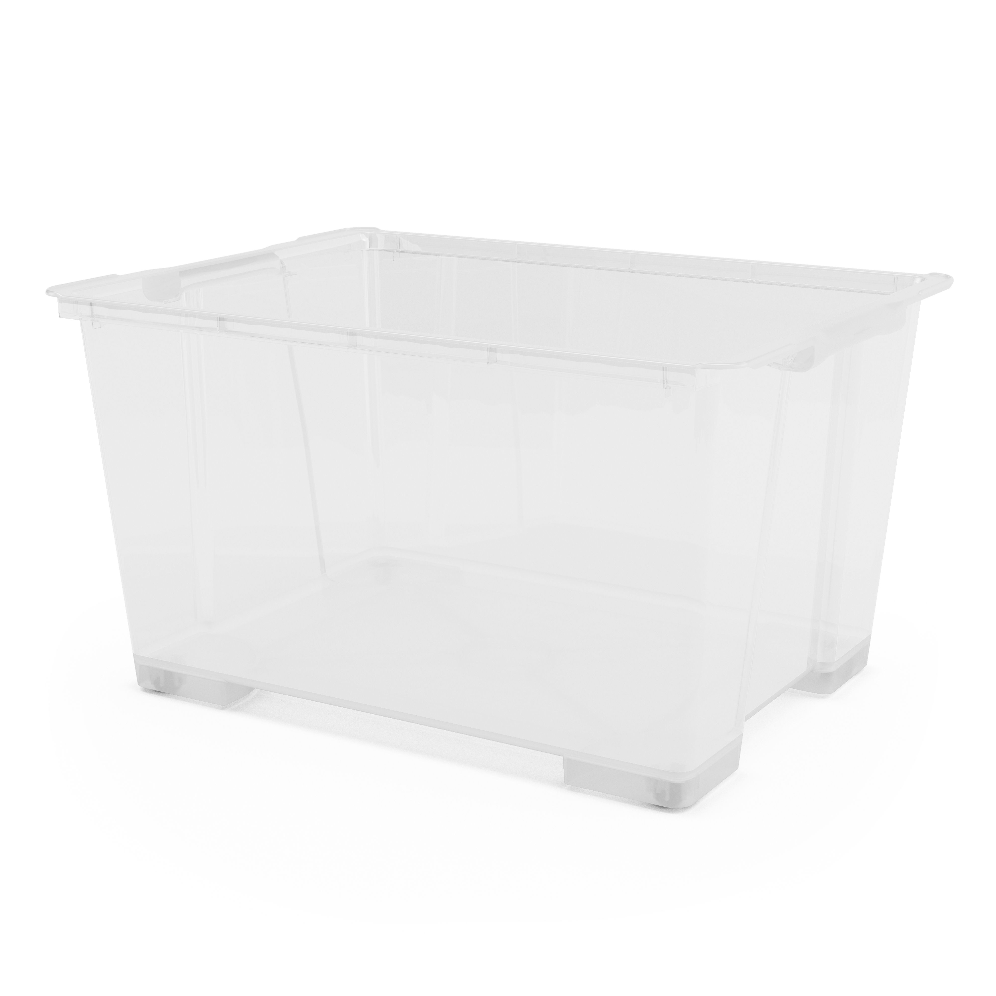 Form Xago Heavy duty Clear 94L Plastic Stackable Storage box