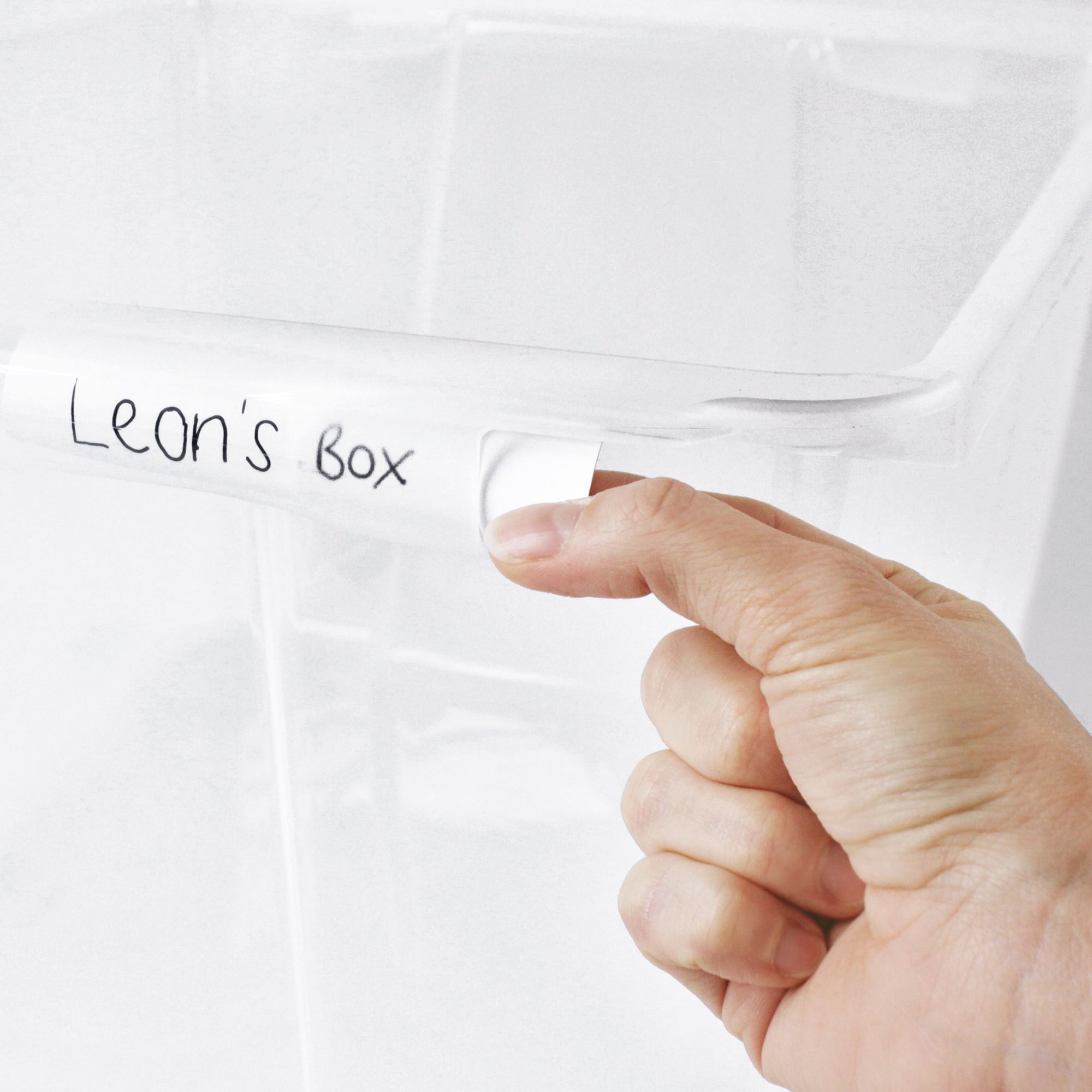 Form Kaze Clear 15L Small Plastic Stackable Storage box with Lid, Pack of 3