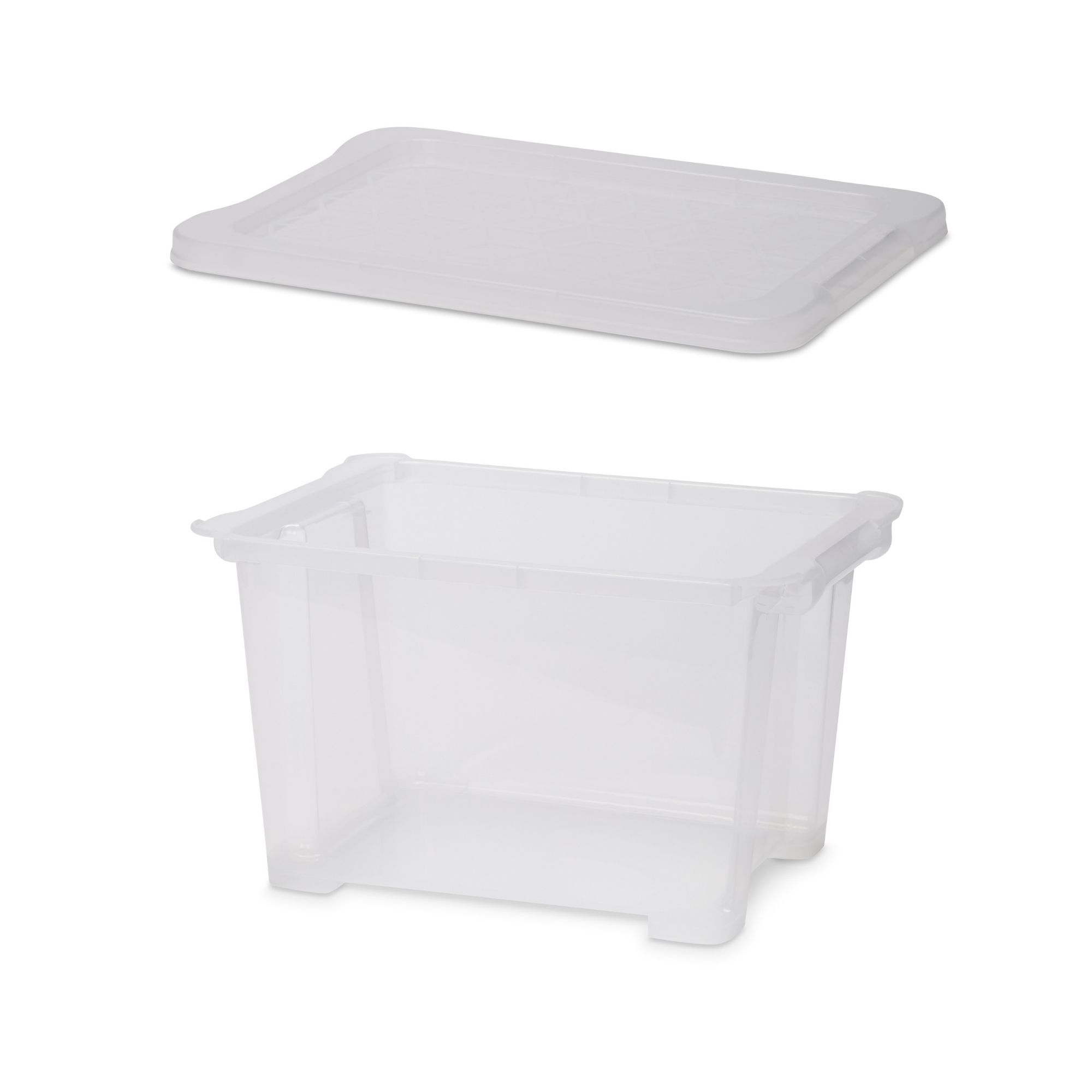 Form Kaze Clear 15L Small Plastic Stackable Storage box with Lid