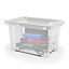 Form Kaze Clear 1L Plastic XXXS Stackable Storage box & Lid