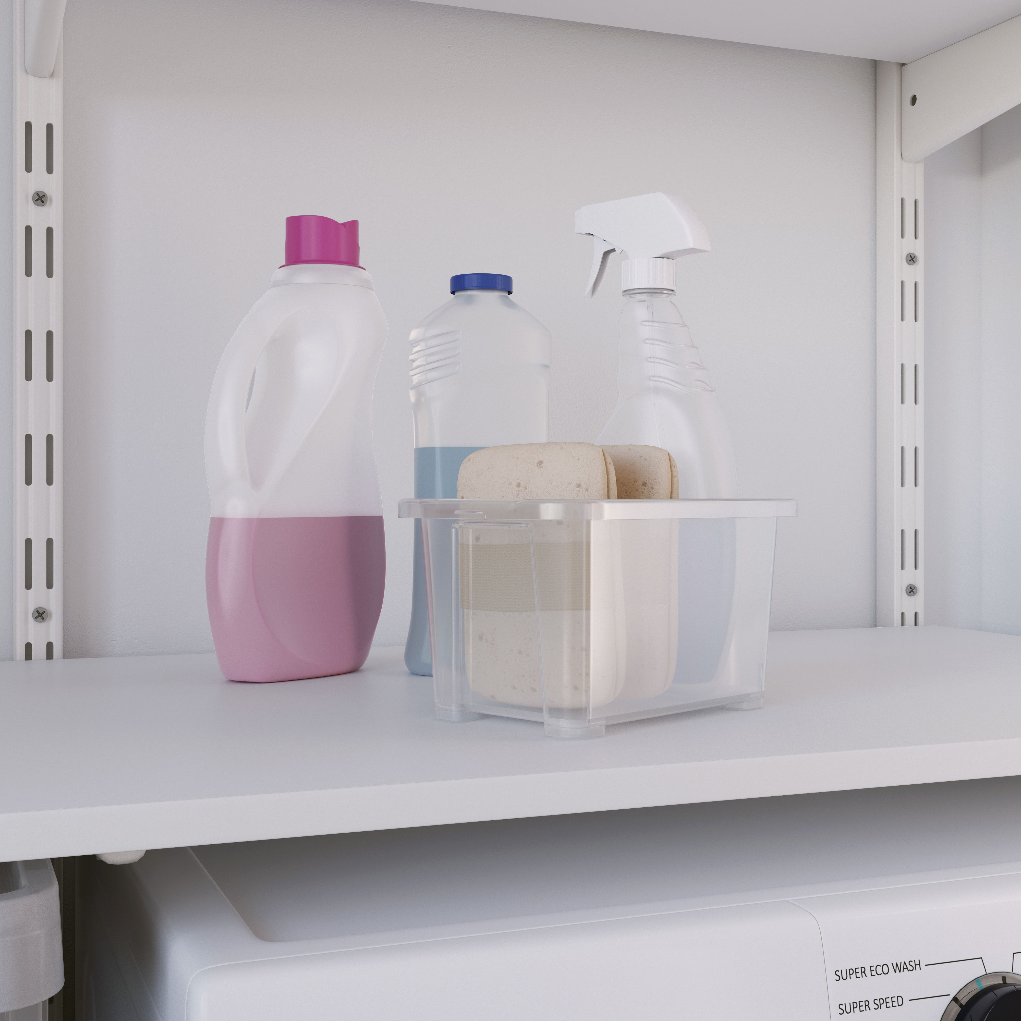 Form Kaze Clear 1L XXXS Plastic Stackable Storage box with Lid