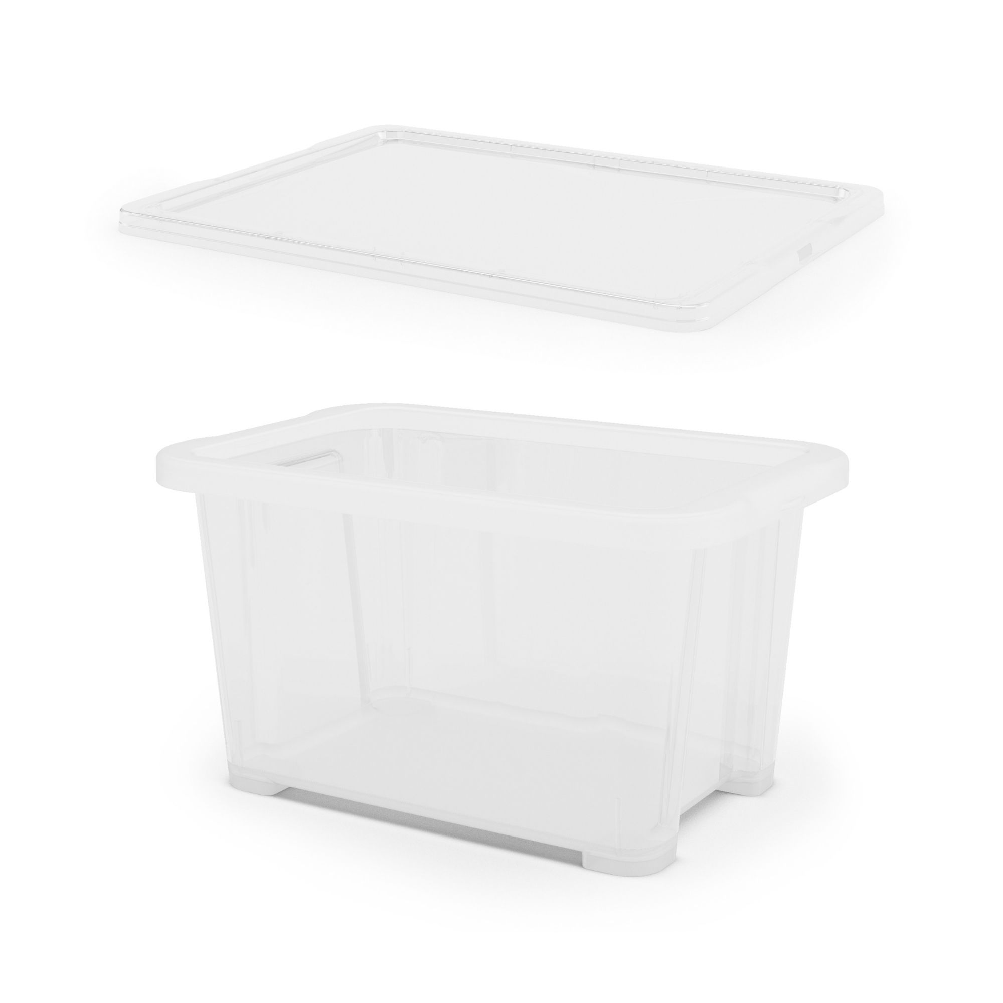 Form Kaze Clear 1L XXXS Plastic Stackable Storage box with Lid