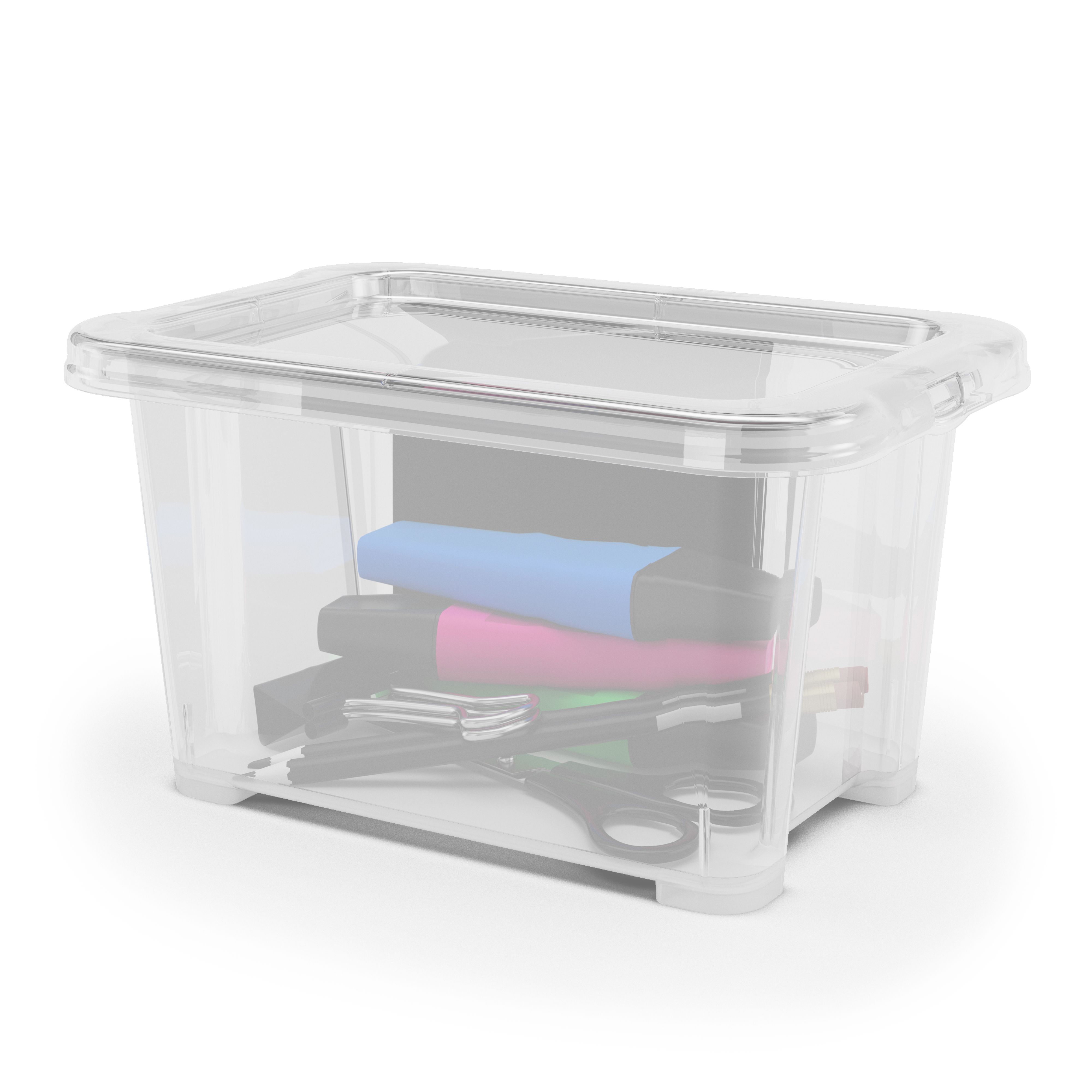 Form Kaze Clear 1L XXXS Plastic Stackable Storage box with Lid