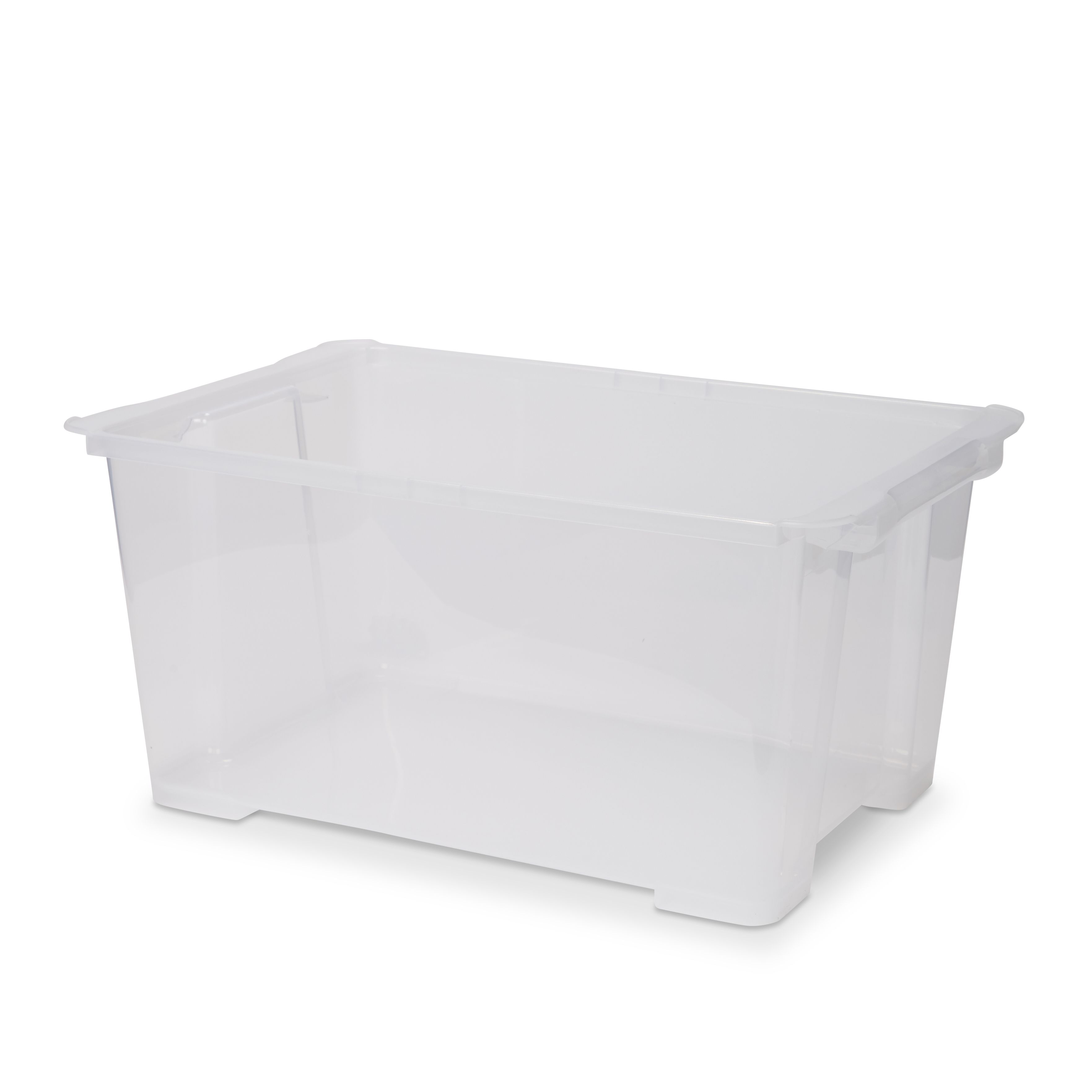 Neadas 36 Quart Large Plastic Storage Box, Clear Plastic Storage Totes, 4  Packs