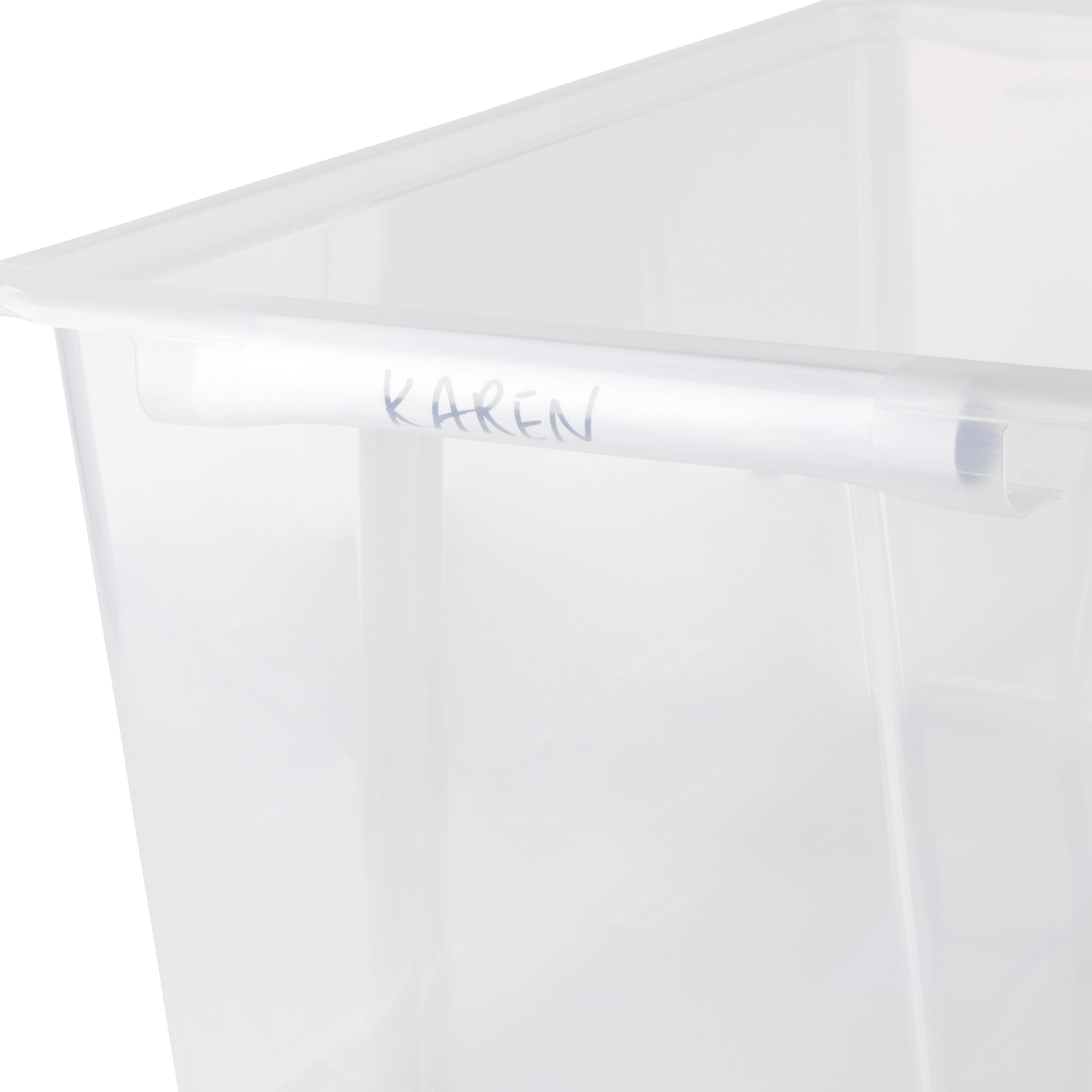 Form Kaze Clear 43L Large Plastic Stackable Storage box