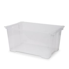 Form Kaze Clear 43L Polypropylene (PP) Large Stackable Storage box