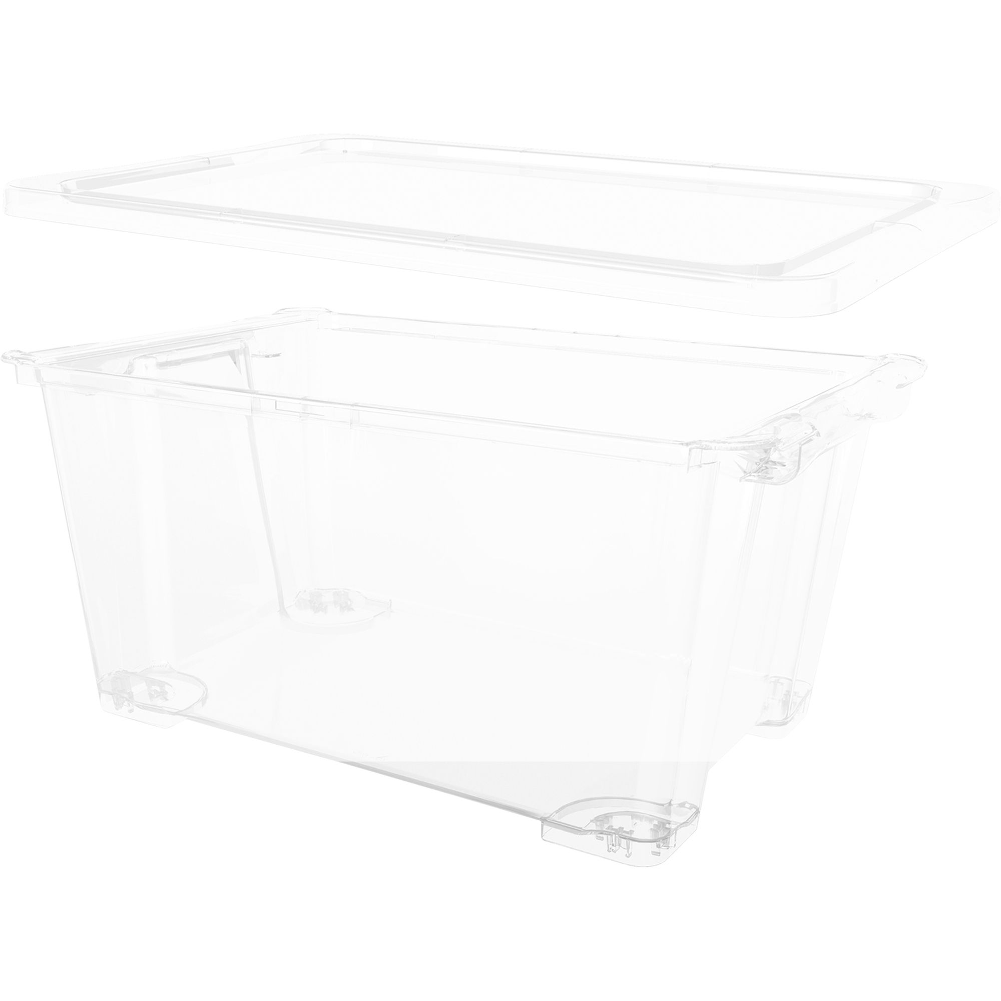 Form Kaze Clear 43L Stackable Storage box with Lid, Set of 3