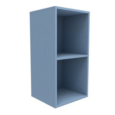 Form Konnect Blue Freestanding 2 shelf Cube Shelving unit, (H)692mm (W)352mm