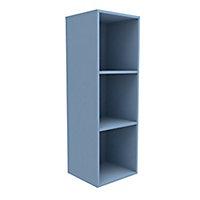 Form Konnect Blue Freestanding 3 shelf Cube Shelving unit, (H)1032mm (W)352mm