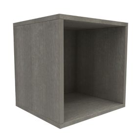 Form Konnect Grey oak effect 1 compartments Cube Shelving unit (H)352mm (W)352mm (D)317mm