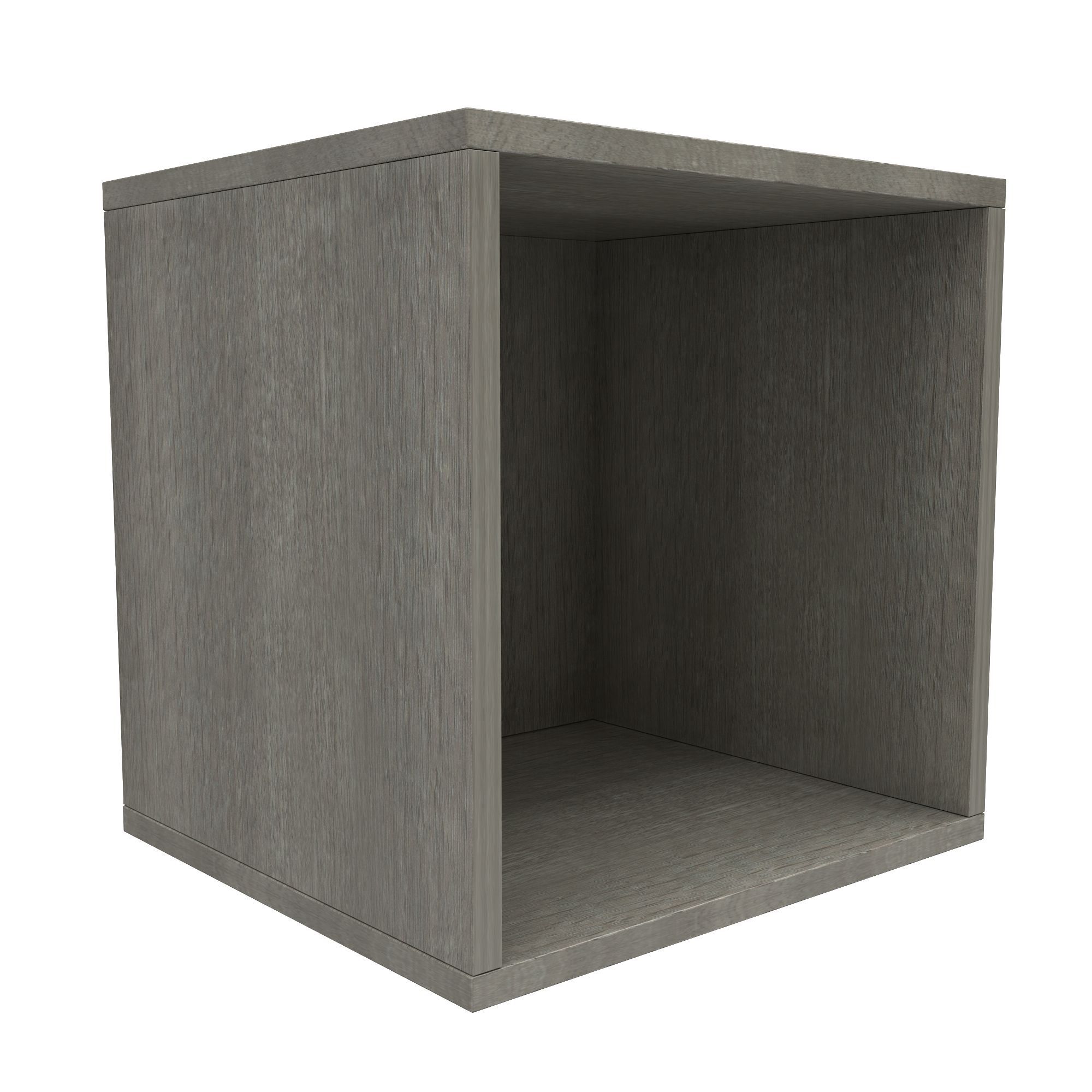 Form Konnect Grey oak effect 1 compartments Freestanding Cube Shelving
