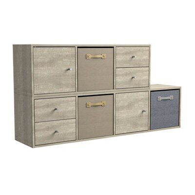 Form Konnect Oak effect 7 Shelf Freestanding Storage unit
