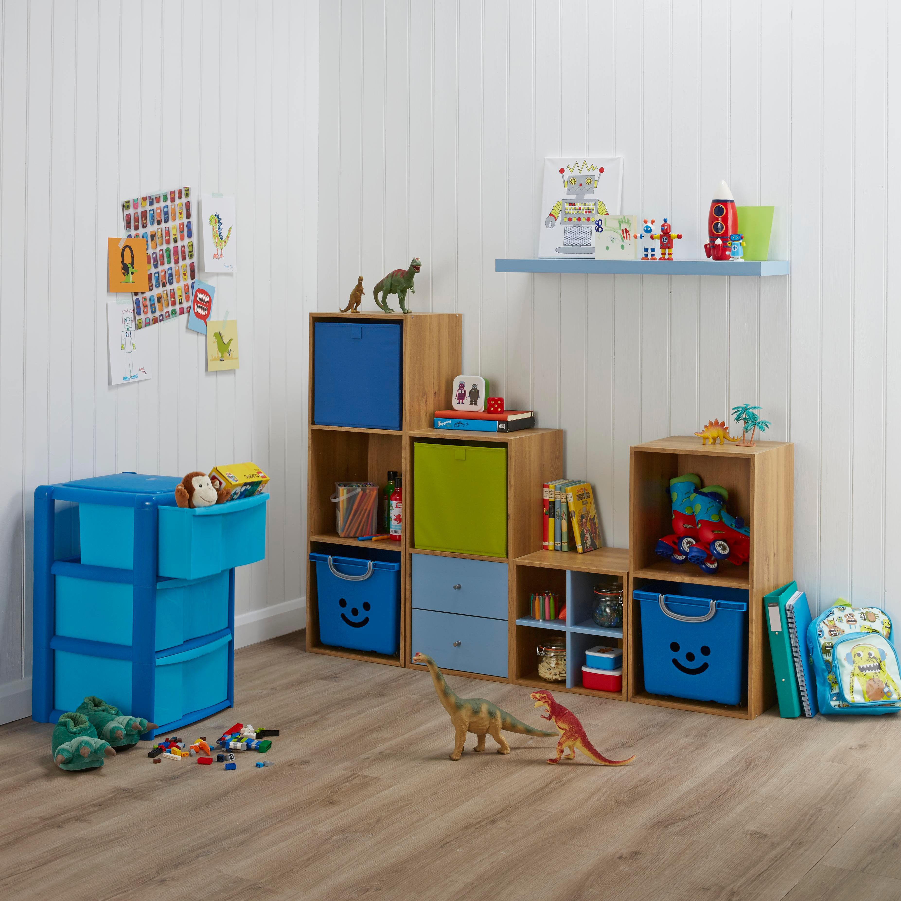 Oak effect shop toy box