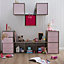 Form Konnect Pink Freestanding 2 shelf Cube Shelving unit, (H)692mm (W)352mm