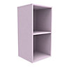 Form Konnect Pink Freestanding 2 shelf Cube Shelving unit, (H)692mm (W)352mm