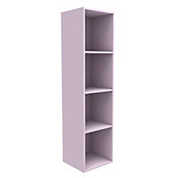 Form Konnect Pink Freestanding 4 shelf Cube Shelving unit, (H)1372mm (W)352mm