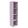 Form Konnect Pink Freestanding 4 shelf Cube Shelving unit, (H)1372mm (W)352mm