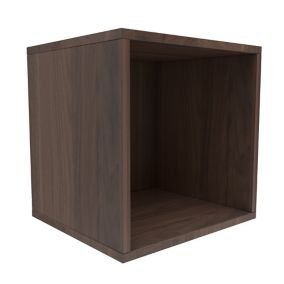 Form Konnect Walnut effect 1 compartments 1 Shelf Cube Shelving unit (H)352mm (W)352mm (D)317mm