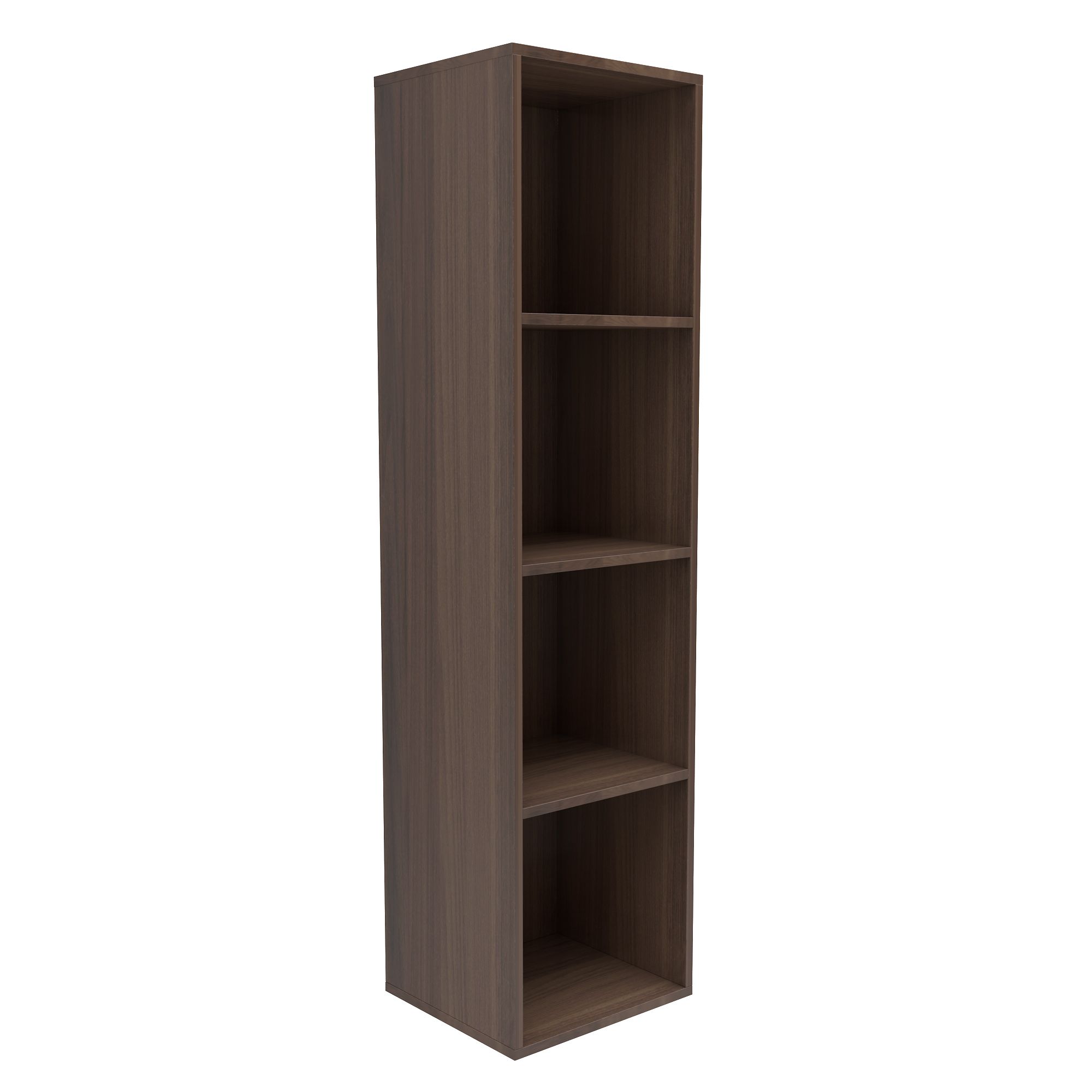 Form Konnect Walnut Effect 4 Cube Shelving Unit H 1372mm W 352mm D 317mm Diy At B Q