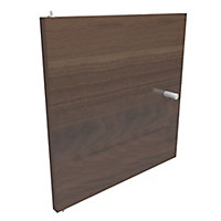 Form Konnect Walnut effect Chipboard Cabinet door (H)322mm (W)322mm