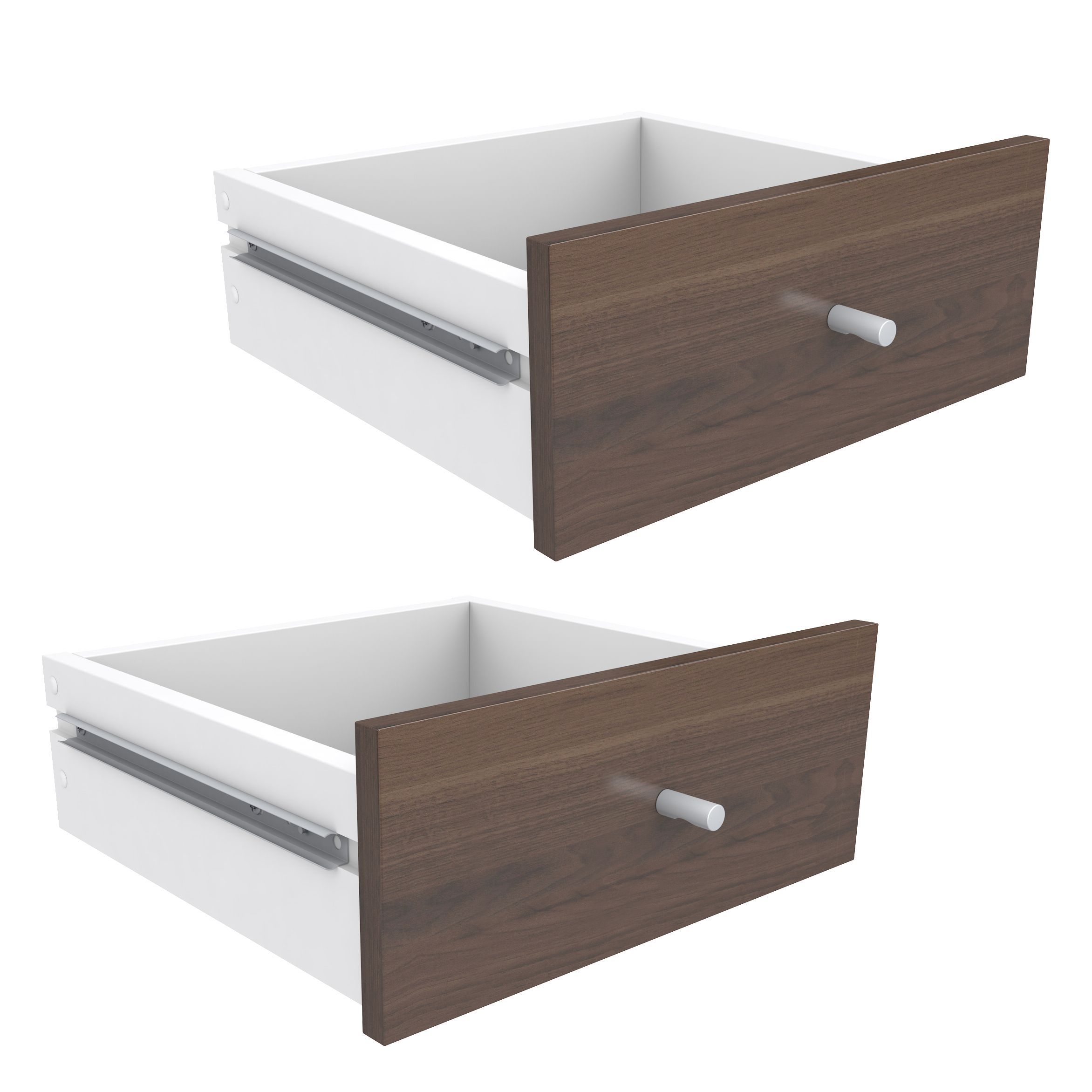 Form Konnect Walnut effect Drawer (H)322mm (W)322mm (D)310mm, Pack of 2