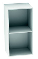 Form Konnect White 2 compartments Cube Shelving unit (H)692mm (W)352mm (D)317mm
