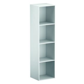 Form Konnect White 4 compartments Freestanding Cube Shelving unit (H)1372mm (W)352mm (D)317mm