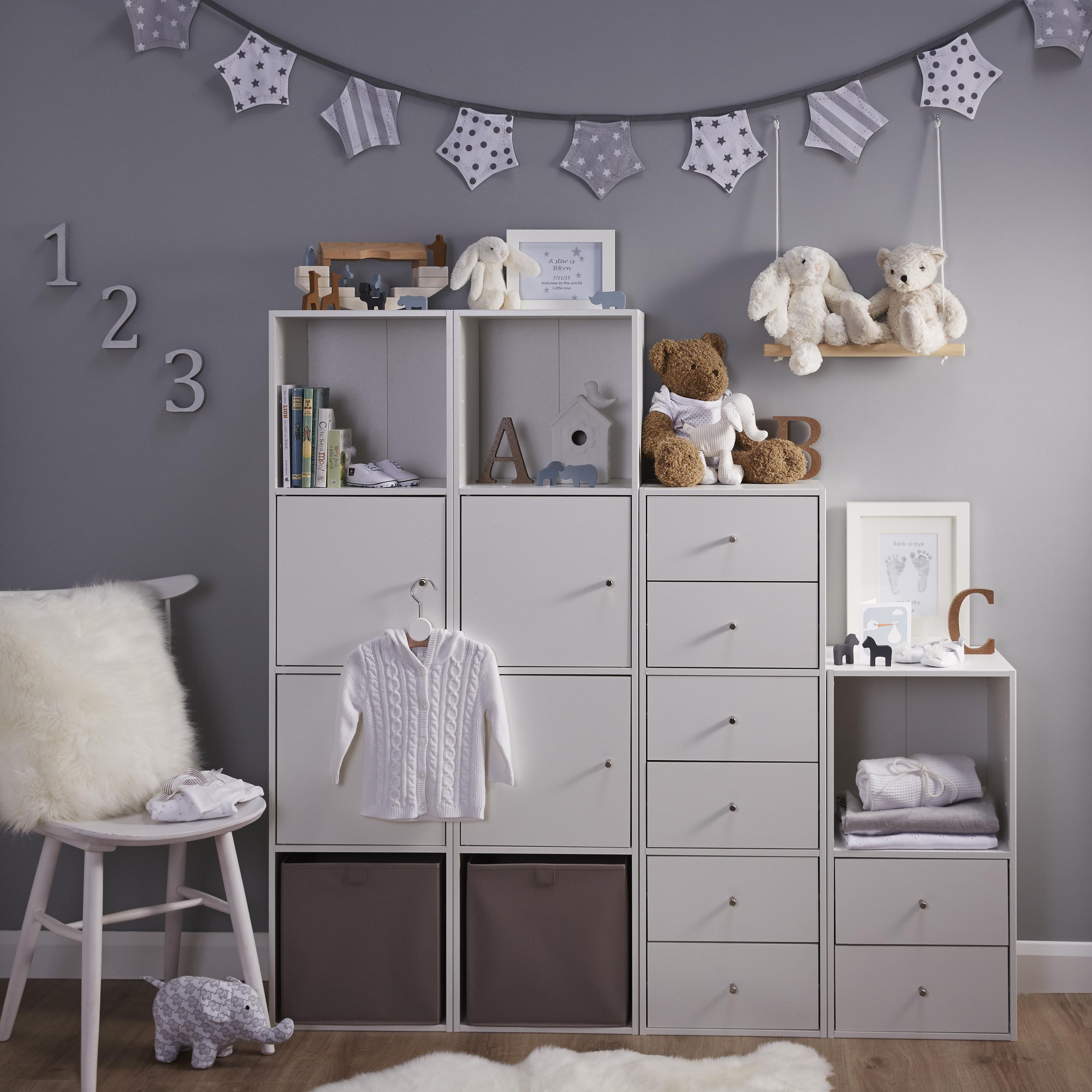 Form Konnect White Freestanding Cube Shelving unit, (H)692mm (W)352mm