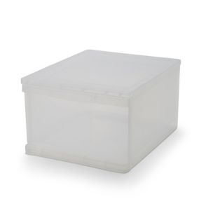 Form Kontor Clear 8L Plastic Stackable Storage box